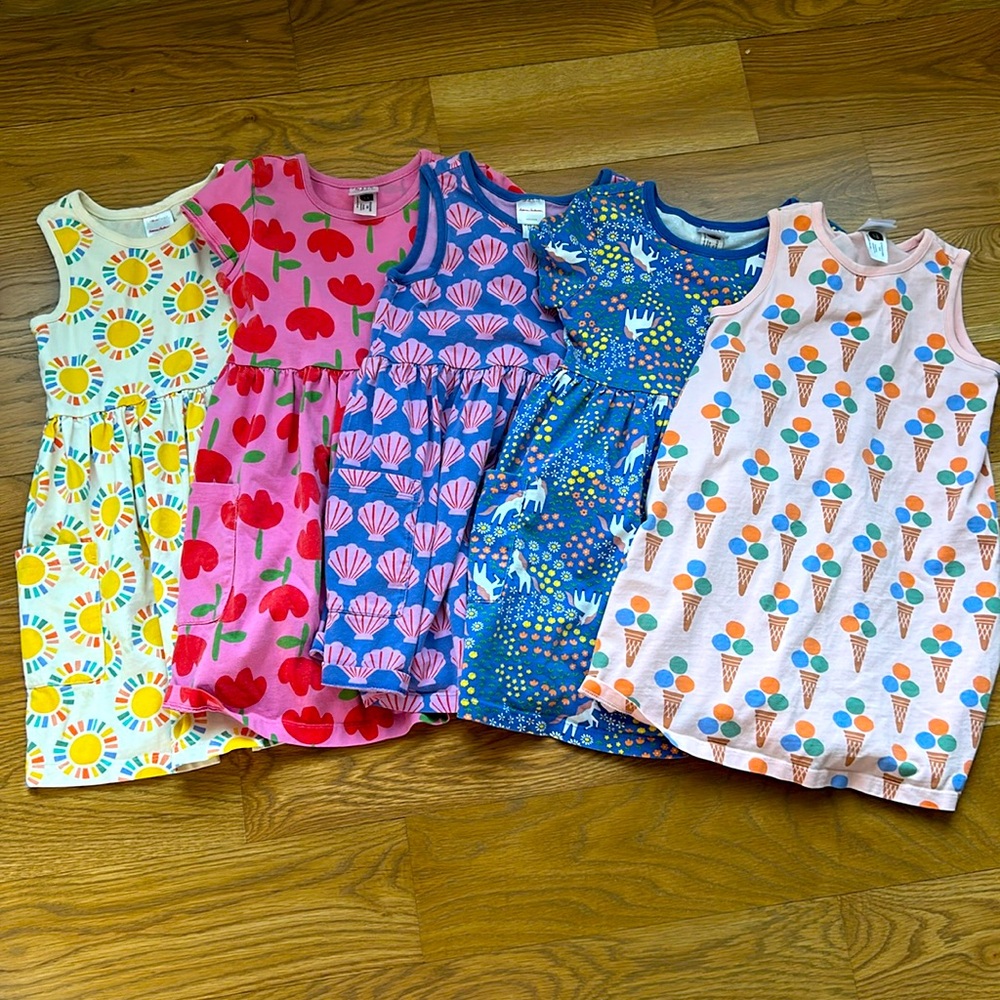 Bundle of 5 Hanna Andersson Dresses, size 6/7